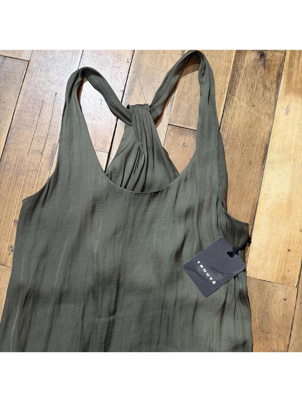 Trouve Women's Khaki and Green Vests-tanks-cami